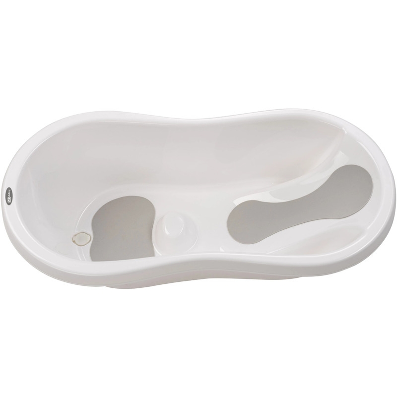 Cadita, Cu doua parti antiderapante, Cu dop, Conform cu standardul european de securitate EN 17072:2018, FreeON, 81x41x24 cm, White