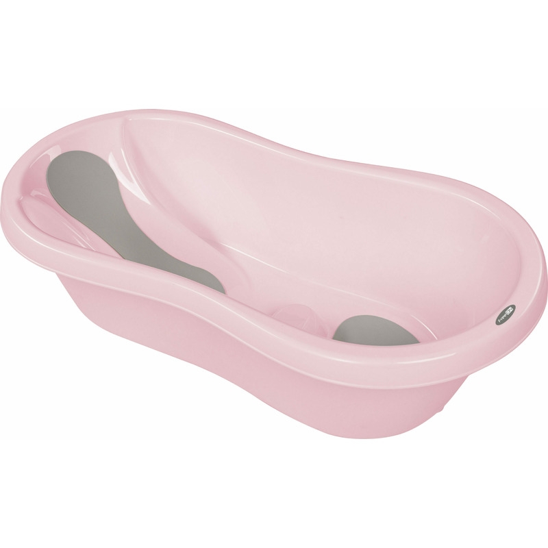 Cadita, Cu doua parti antiderapante, Cu dop, Conform cu standardul european de securitate EN 17072:2018, FreeON, 81x41x24 cm, Pink