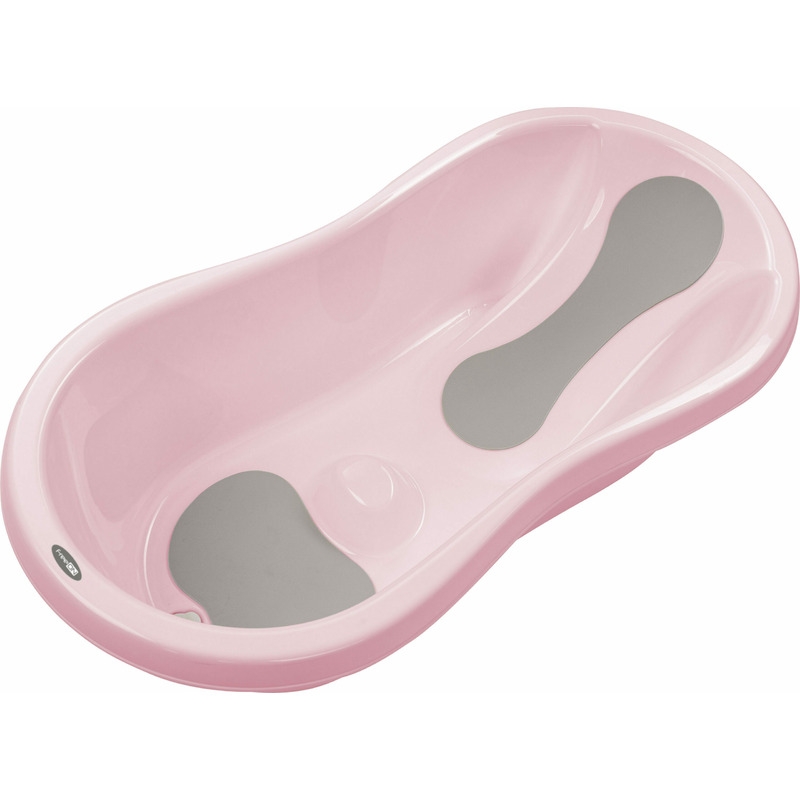 Cadita, Cu doua parti antiderapante, Cu dop, Conform cu standardul european de securitate EN 17072:2018, FreeON, 81x41x24 cm, Pink