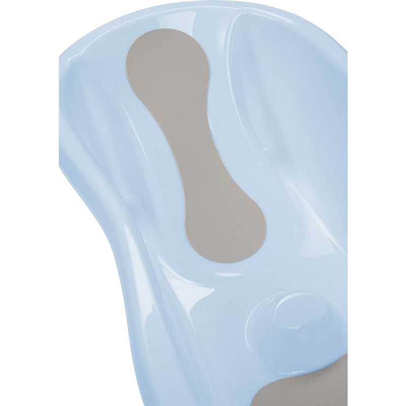 Cadita, Cu doua parti antiderapante, Cu dop, Conform cu standardul european de securitate EN 17072:2018, FreeON, 81x41x24 cm, Blue