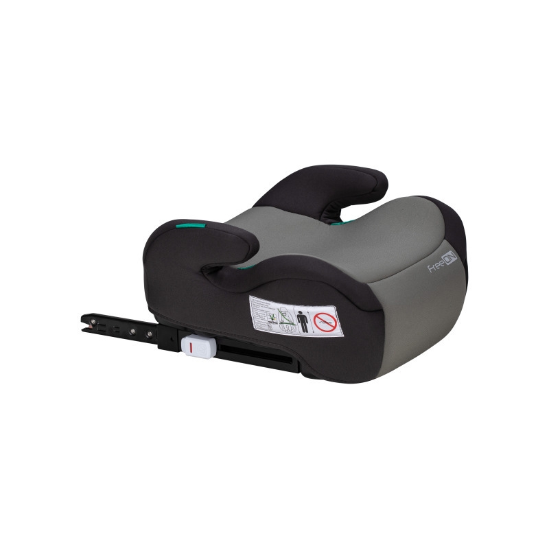 Inaltator auto, Taurus Fix, Cu isofix, Potrivit pentru copiii intre 125 si 150 cm, FreeON, Conform cu standardul european de securitate ECE R129, Gray