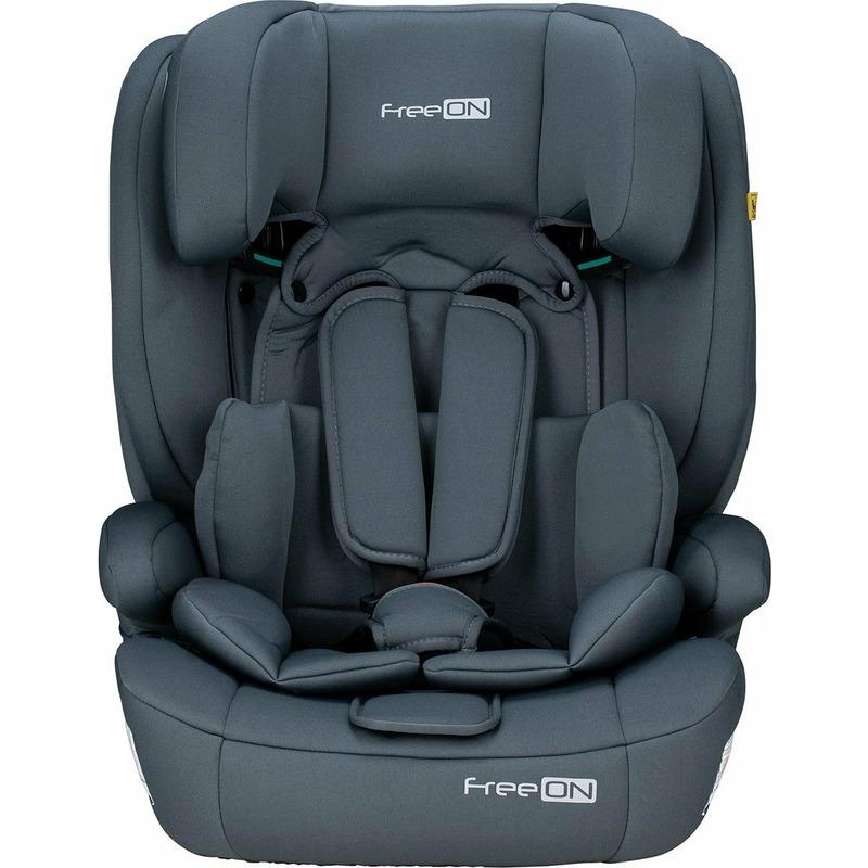 Scaun auto pentru copii, Uran, I-Size, 76 - 150 cm/ 1 - 12 ani, Cu tetiera reglabila in 14 pozitii, Conform cu standardul european de securitate ECE R129, FreeON, Dark Grey