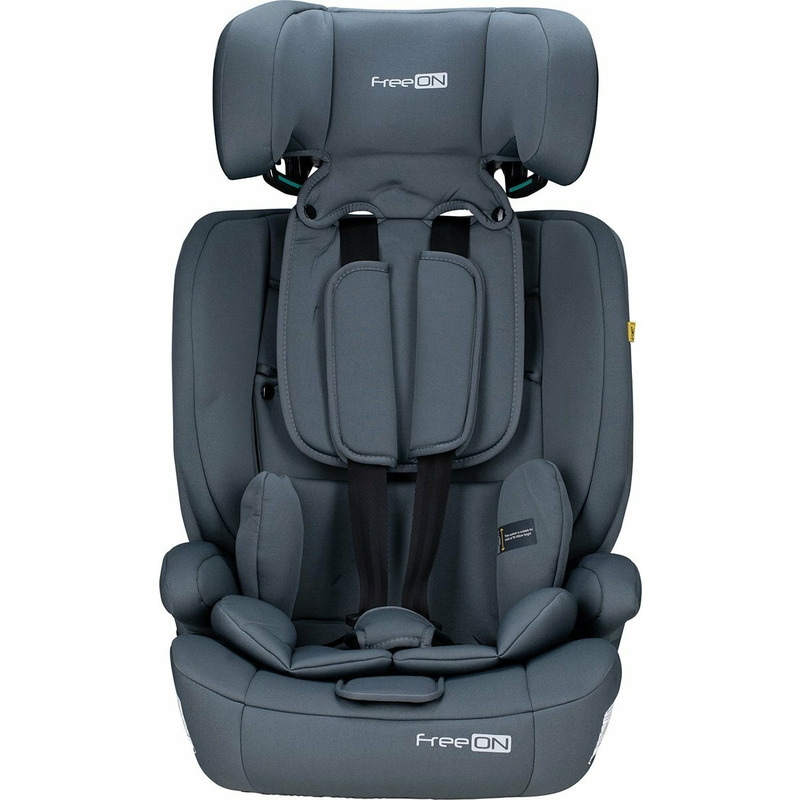 Scaun auto pentru copii, Uran, I-Size, 76 - 150 cm/ 1 - 12 ani, Cu tetiera reglabila in 14 pozitii, Conform cu standardul european de securitate ECE R129, FreeON, Dark Grey