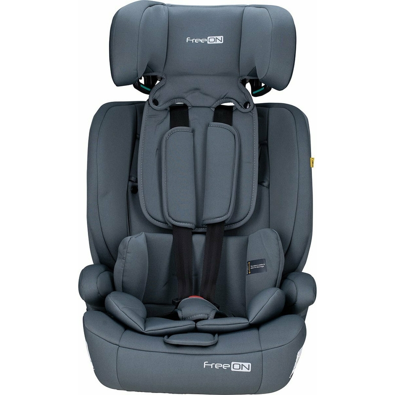 Scaun auto pentru copii, Uran, I-Size, 76 - 150 cm/ 1 - 12 ani, Cu tetiera reglabila in 14 pozitii, Conform cu standardul european de securitate ECE R129, FreeON, Dark Grey