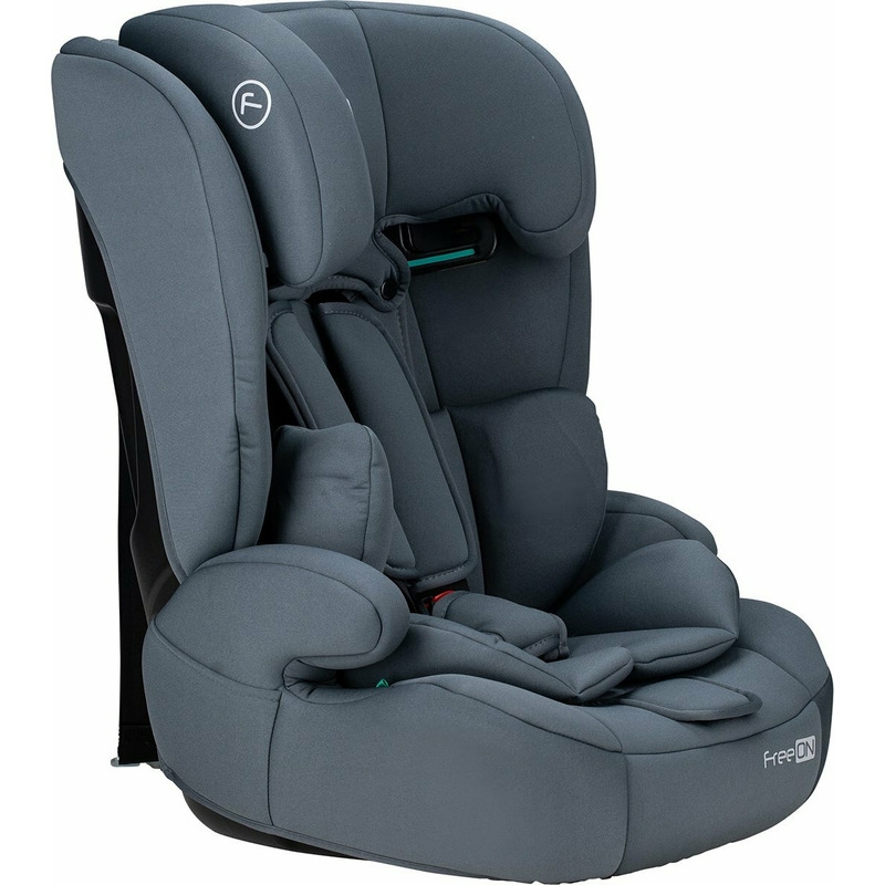 Scaun auto pentru copii, Uran, I-Size, 76 - 150 cm/ 1 - 12 ani, Cu tetiera reglabila in 14 pozitii, Conform cu standardul european de securitate ECE R129, FreeON, Dark Grey