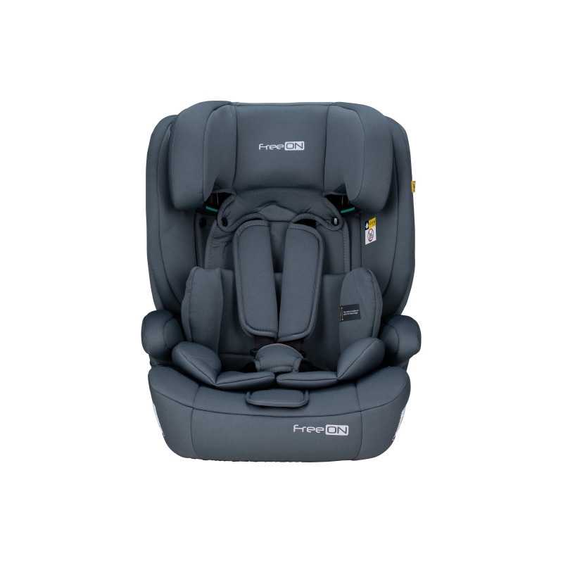 Scaun auto pentru copii, Uran, I-Size, 76 - 150 cm/ 1 - 12 ani, Cu tetiera reglabila in 14 pozitii, Conform cu standardul european de securitate ECE R129, FreeON, Dark Grey