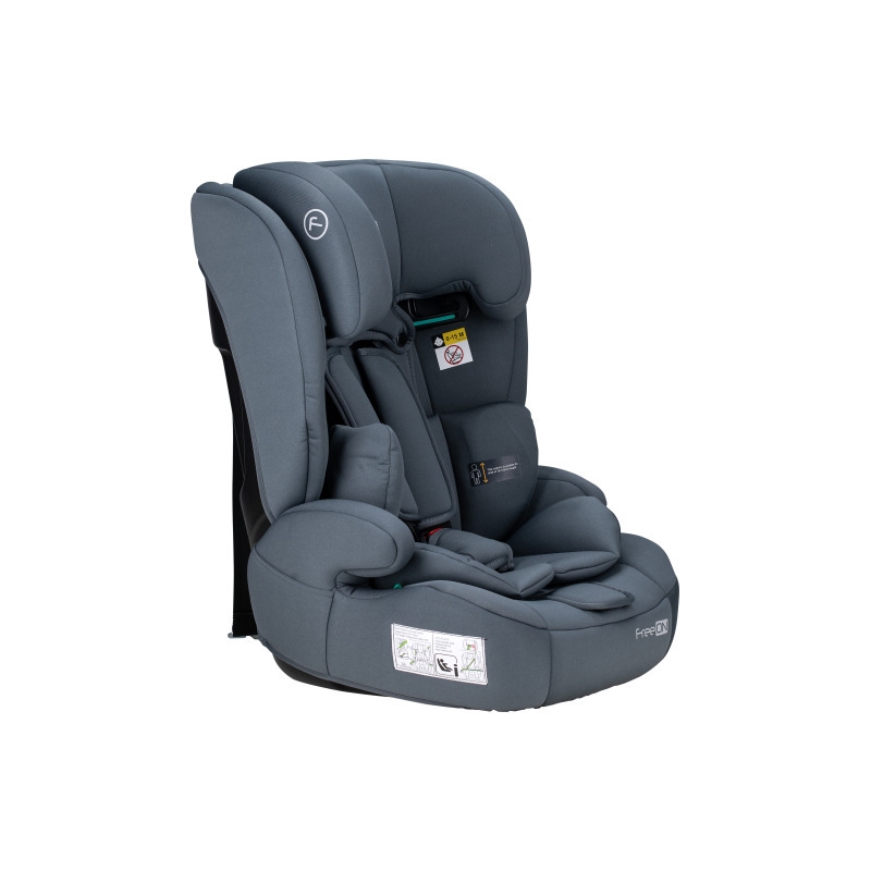 Scaun auto pentru copii, Uran, I-Size, 76 - 150 cm/ 1 - 12 ani, Cu tetiera reglabila in 14 pozitii, Conform cu standardul european de securitate ECE R129, FreeON, Dark Grey