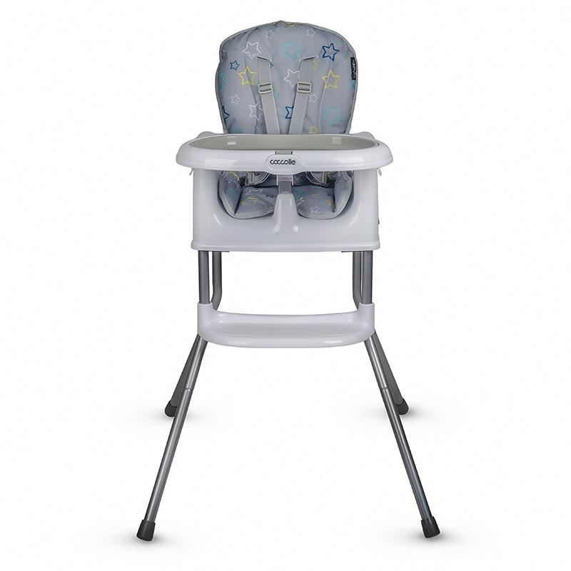 Scaun de luat masa multifunctional Coccolle Ziti Grey Stars
