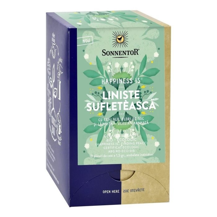 Sonnentor - Ceai Happiness is...liniste sufleteasca eco 18plicuri