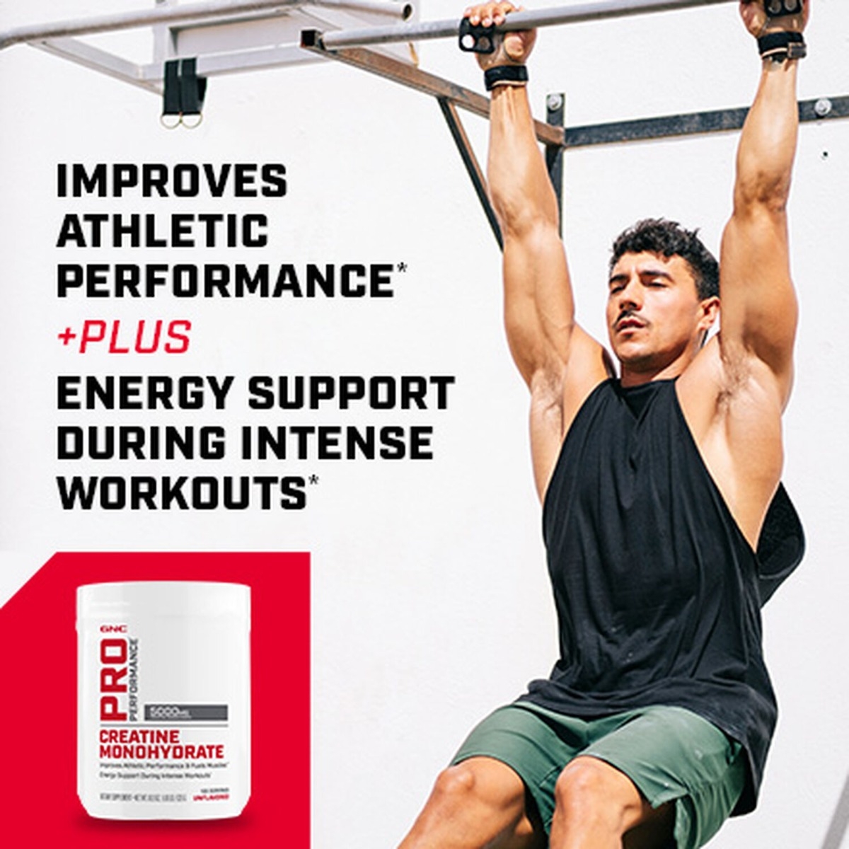 Creatina monohidrata fara aroma, Pro Performance, 255 g, GNC