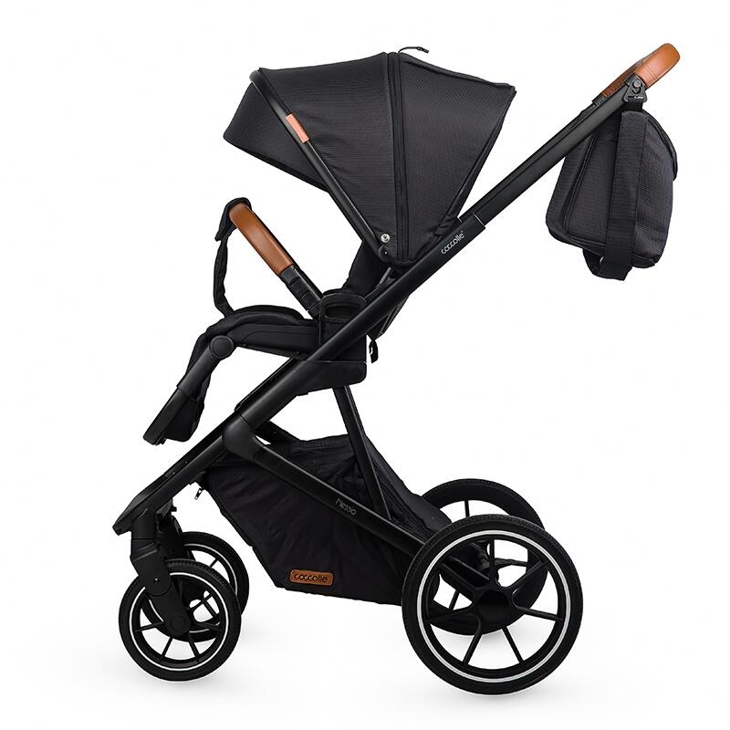 Carucior modular 2in1 C Nessia Diamond black+Balansoar bebelusi C Velio Butternut