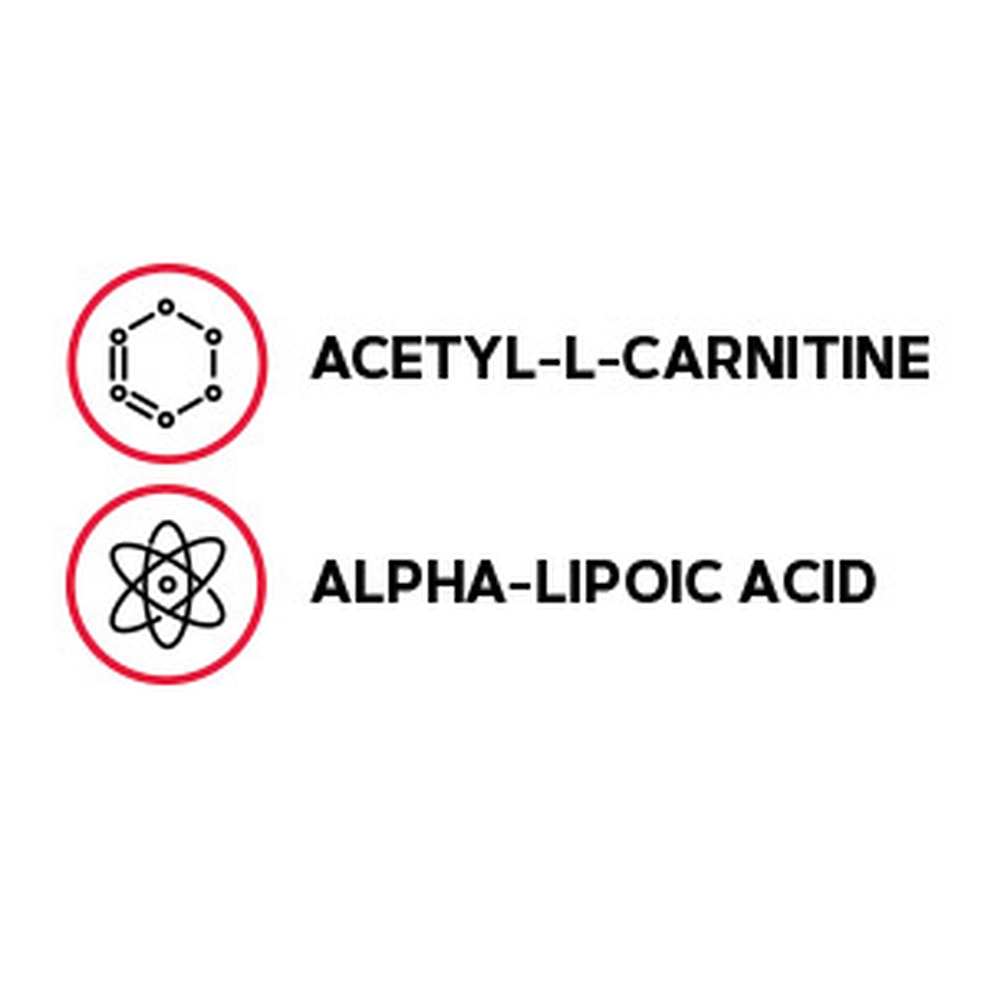 ALA Acetil L-carnitina 500 mg si acid alfa lipoic 200 mg, 60 tablete, GNC