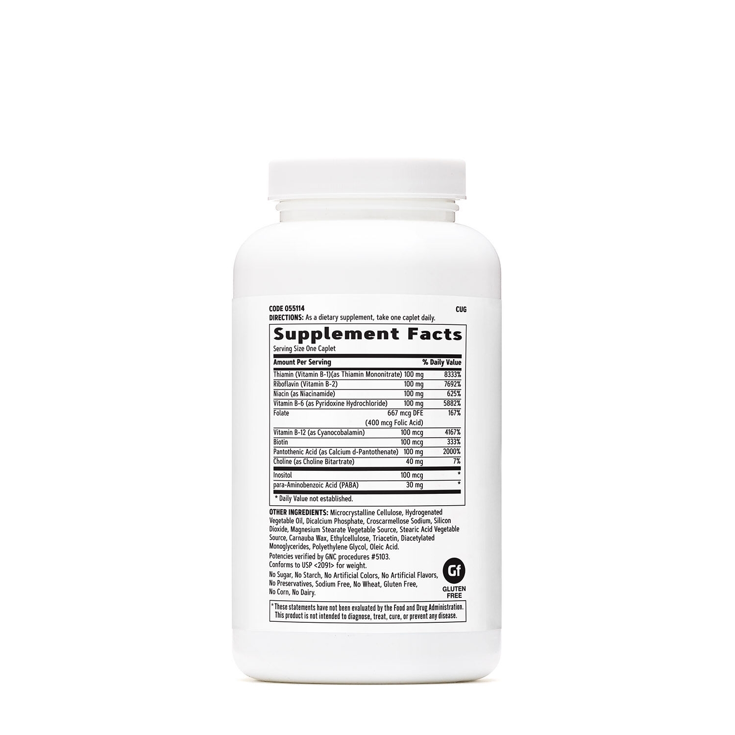Complex de vitamine B, 250 tablete, GNC
