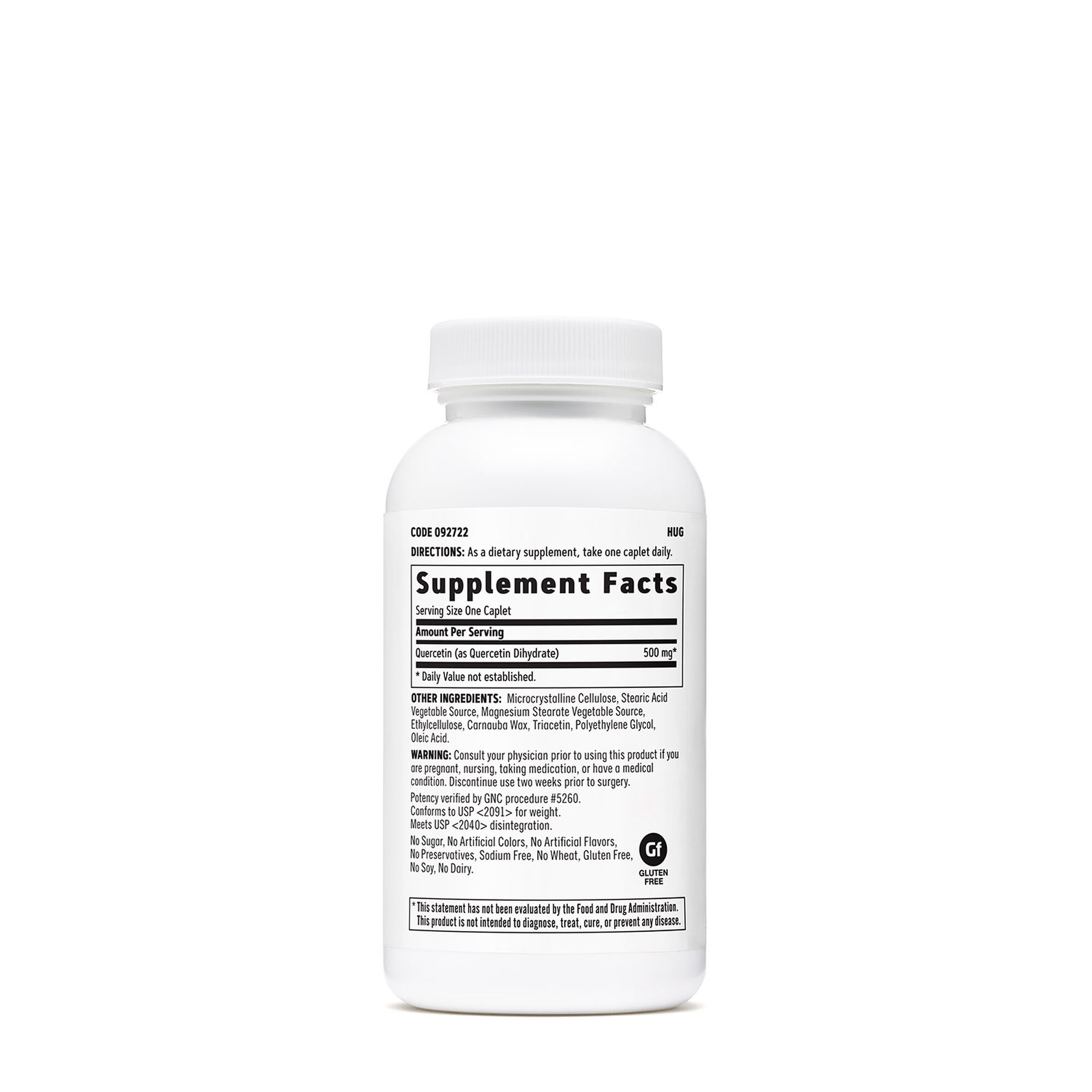 Quercetina 500 mg, 60 tablete, GNC