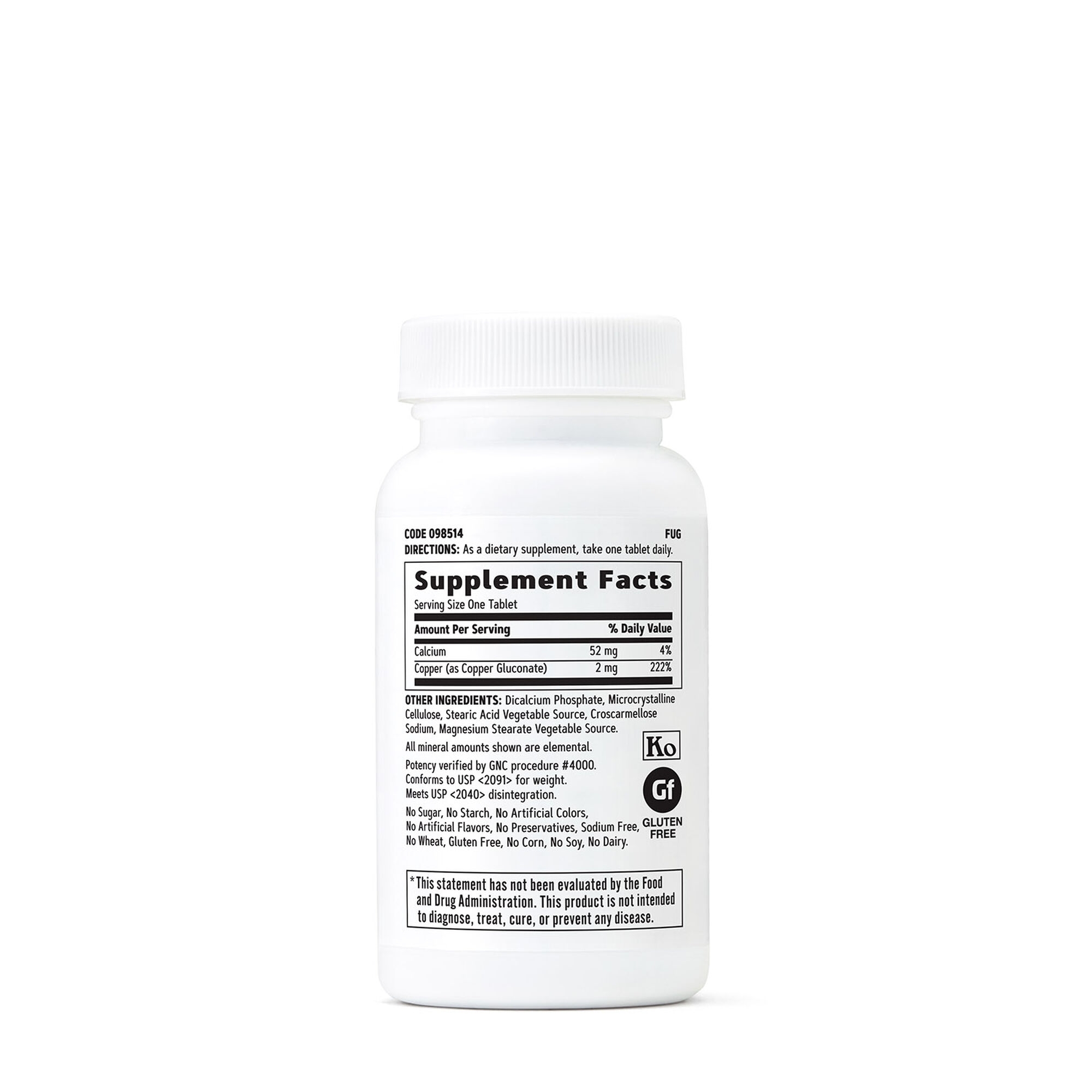 Cupru 2 mg, 100 Tablete, GNC