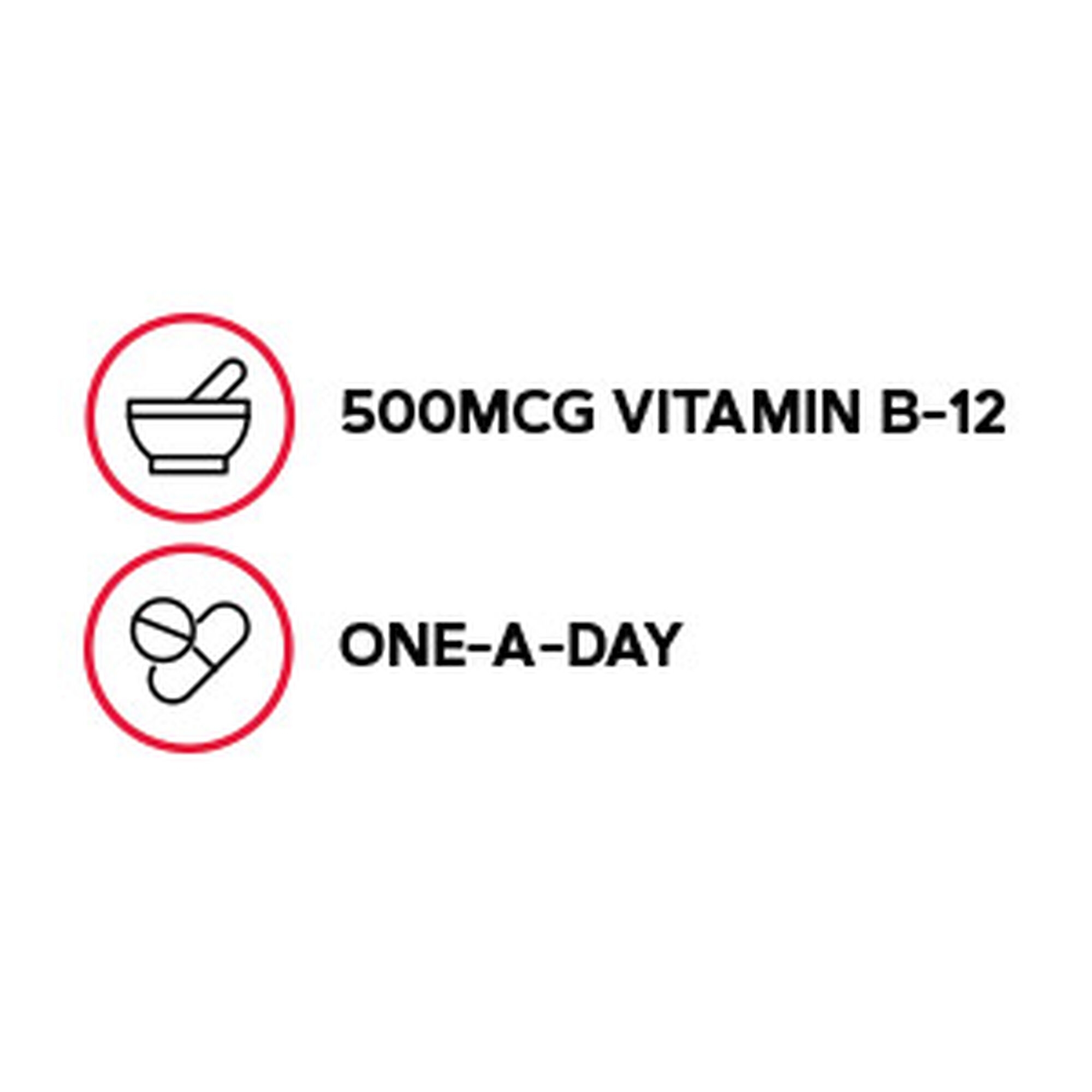 Vitamina B-12 500 mcg, 100 tablete, GNC