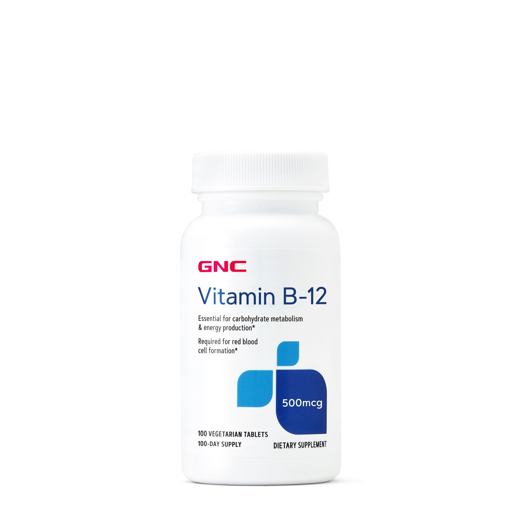 Vitamina B-12 500 mcg, 100 tablete, GNC