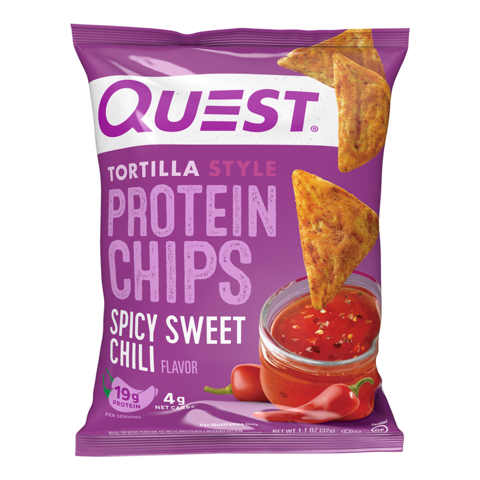 Chipsuri proteice cu aroma de spicy sweet chilli, 32 g, Quest