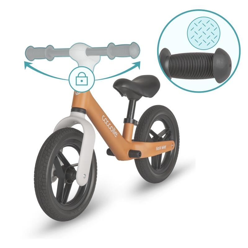 Bicicleta fara pedale Coccolle First Way, Cookie Beige Bicicleta fara pedale Coccolle First Way, Cookie Beige
