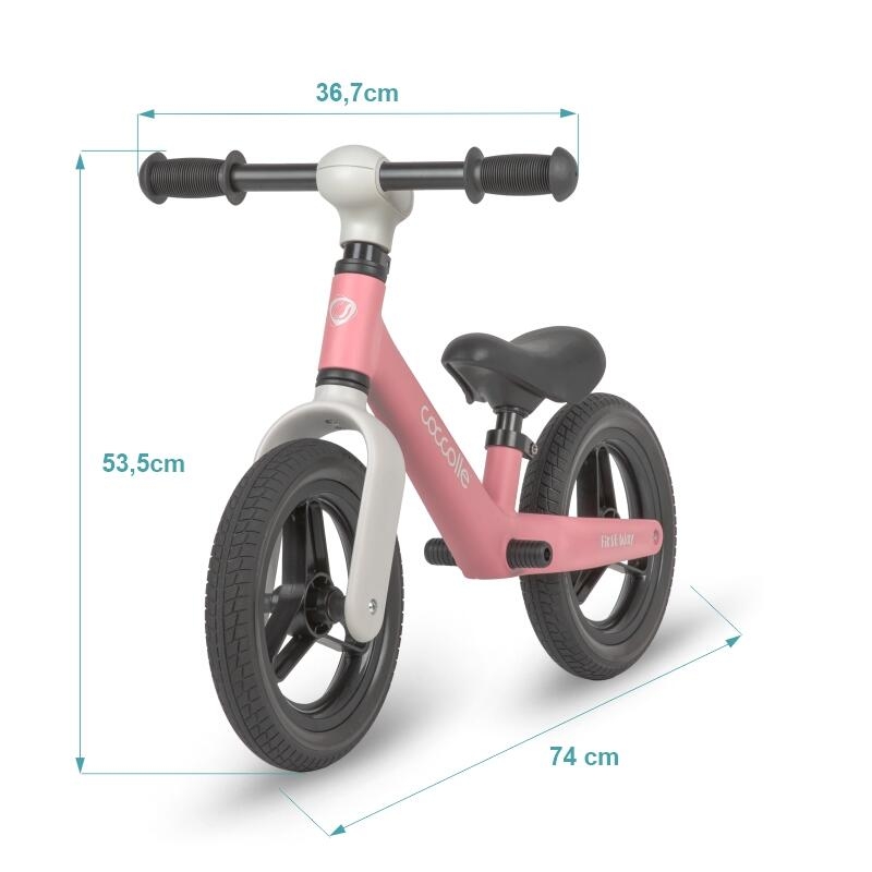Bicicleta fara pedale Coccolle First Way, Blush Pink Bicicleta fara pedale Coccolle First Way, Blush Pink