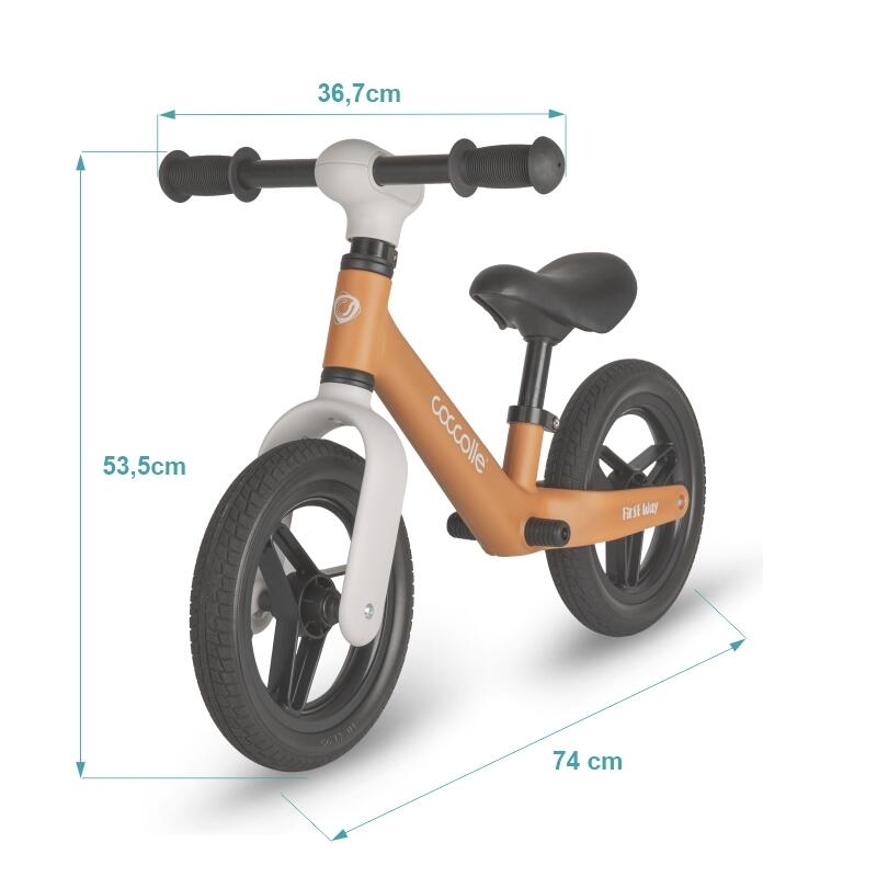 Bicicleta fara pedale Coccolle First Way, Cookie Beige Bicicleta fara pedale Coccolle First Way, Cookie Beige