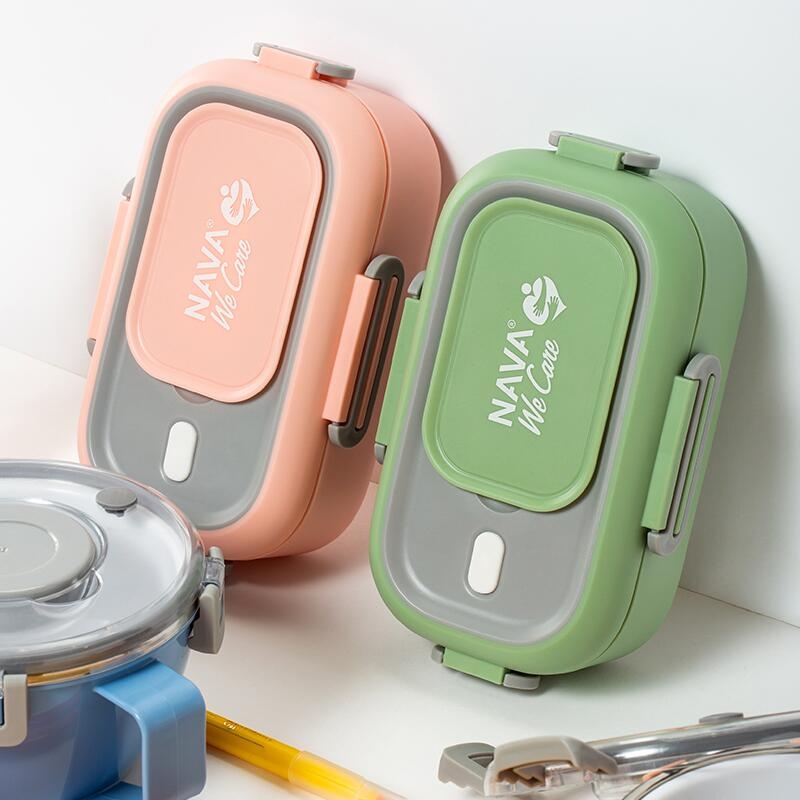 Lunchbox Nava We care 800 ml albastru