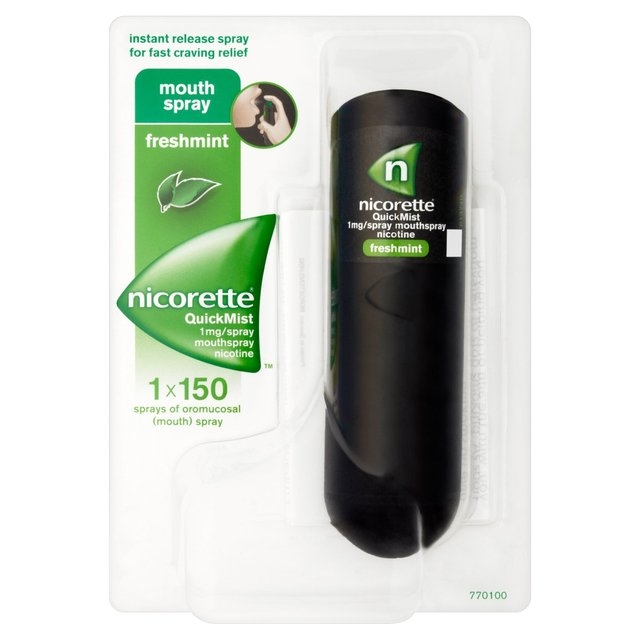 Nicorette® freshmint spray bucofaringian, solutie x 150 pulverizari