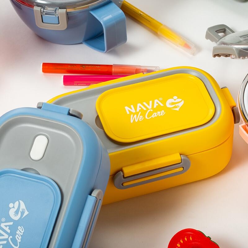 Lunchbox Nava We care 800 ml albastru