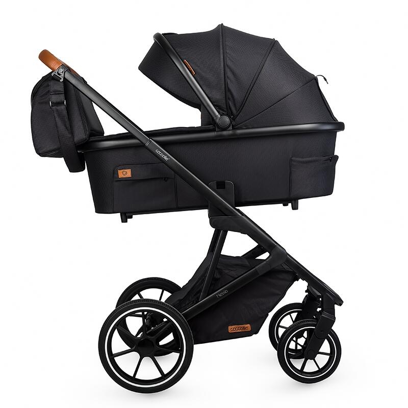 Carucior modular 2in1 C Nessia Diamond black+Balansoar bebelusi C Velio Butternut