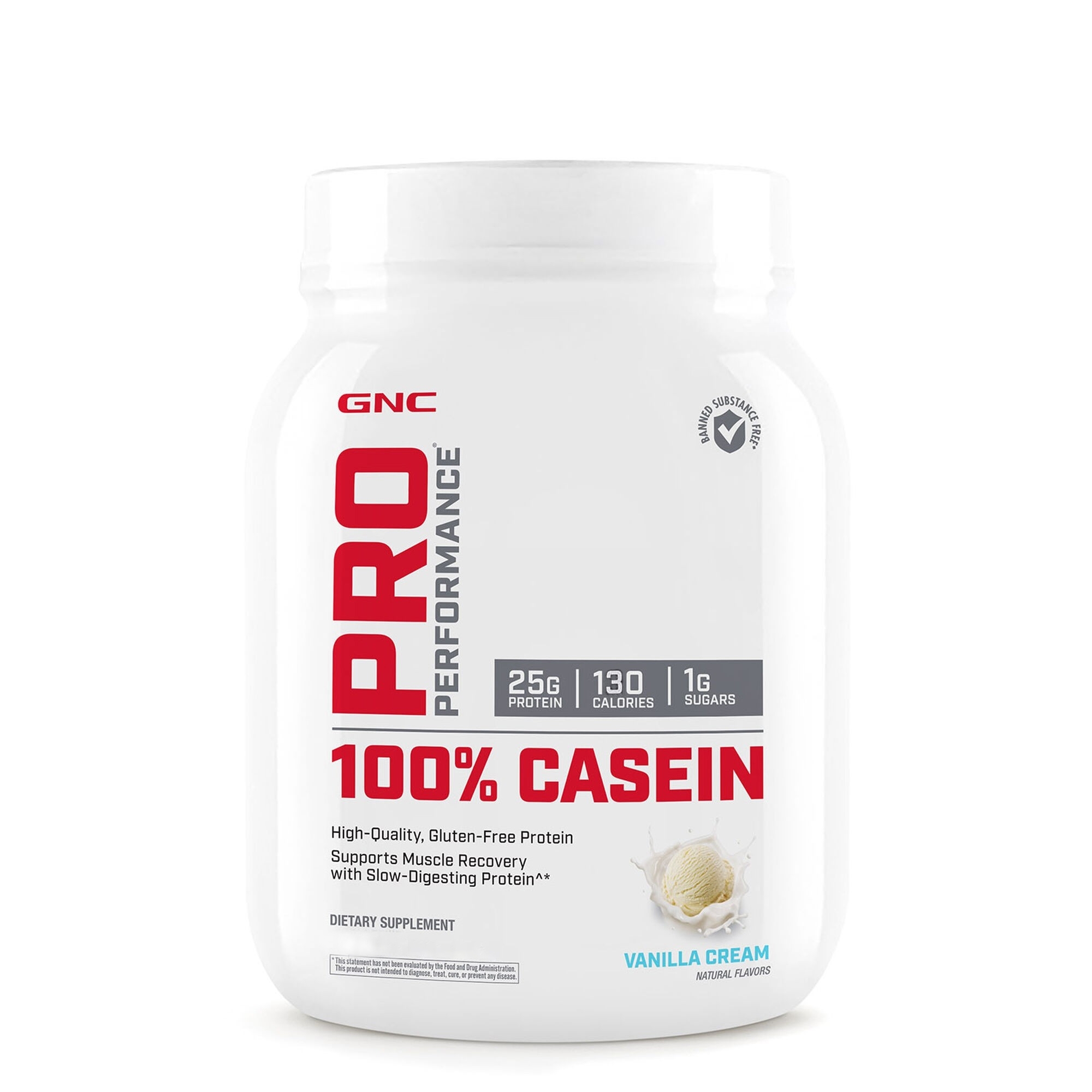 Cazeina cu aroma de vanilie Pro Performance, 994 g, GNC