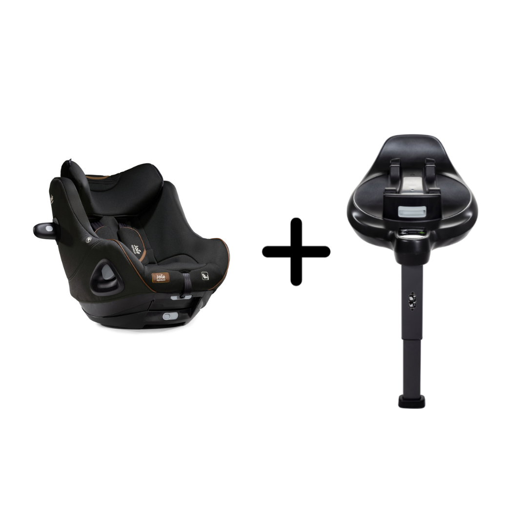 Set scaun auto rotativ i-Size Joie i-Harbour Signature Eclipse, 40-105 cm + Baza i-Size i-Base Encore, testat ADAC si certificat R129, Joie