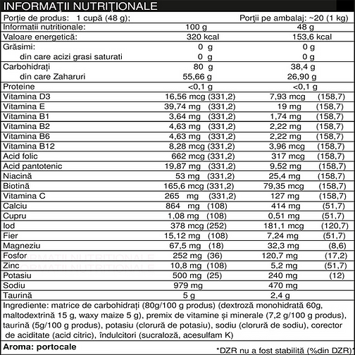 Natural Plus - Fusion1 Turbo+ Charge Portocala 1Kg