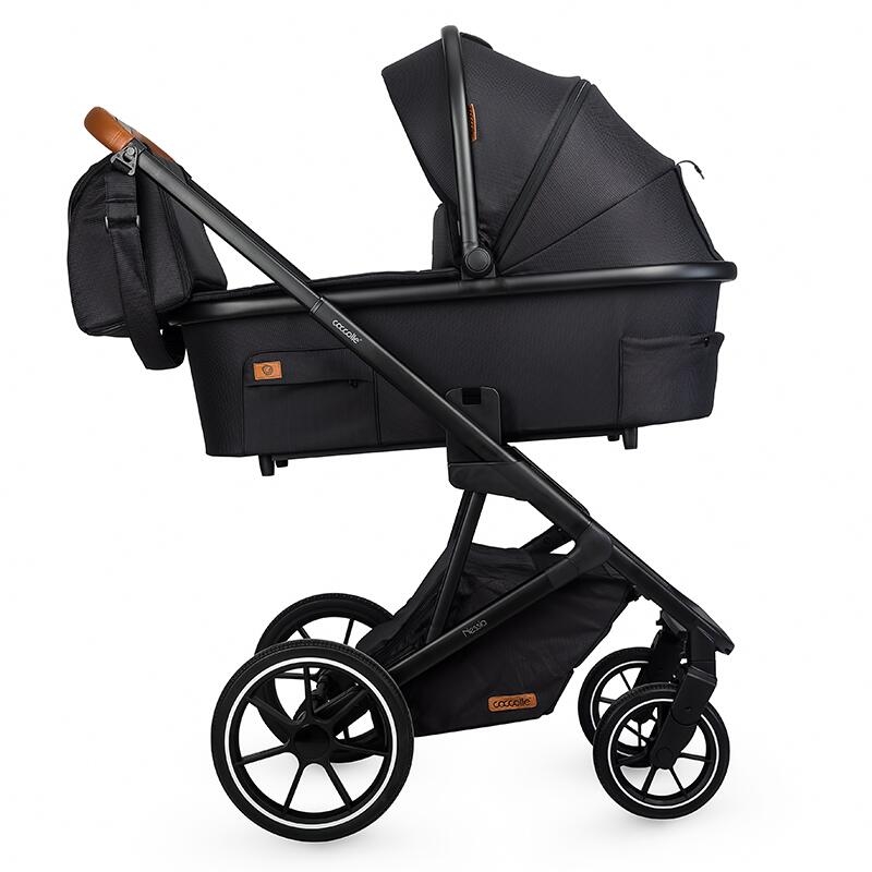 Carucior modular 2in1 C Nessia Diamond black+Balansoar bebelusi C Velio Butternut