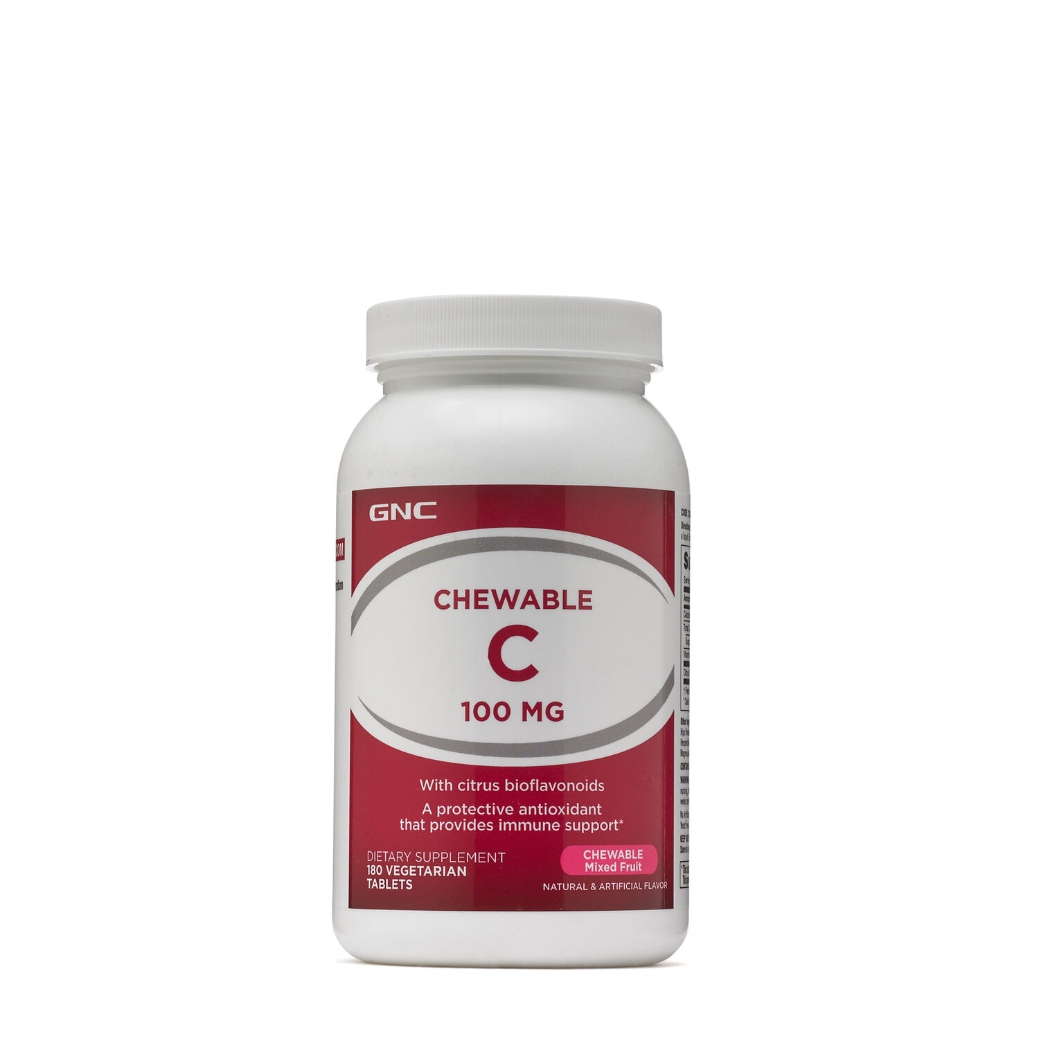 Vitamina C masticabila pentru copii 100 mg, 180 tablete, GNC