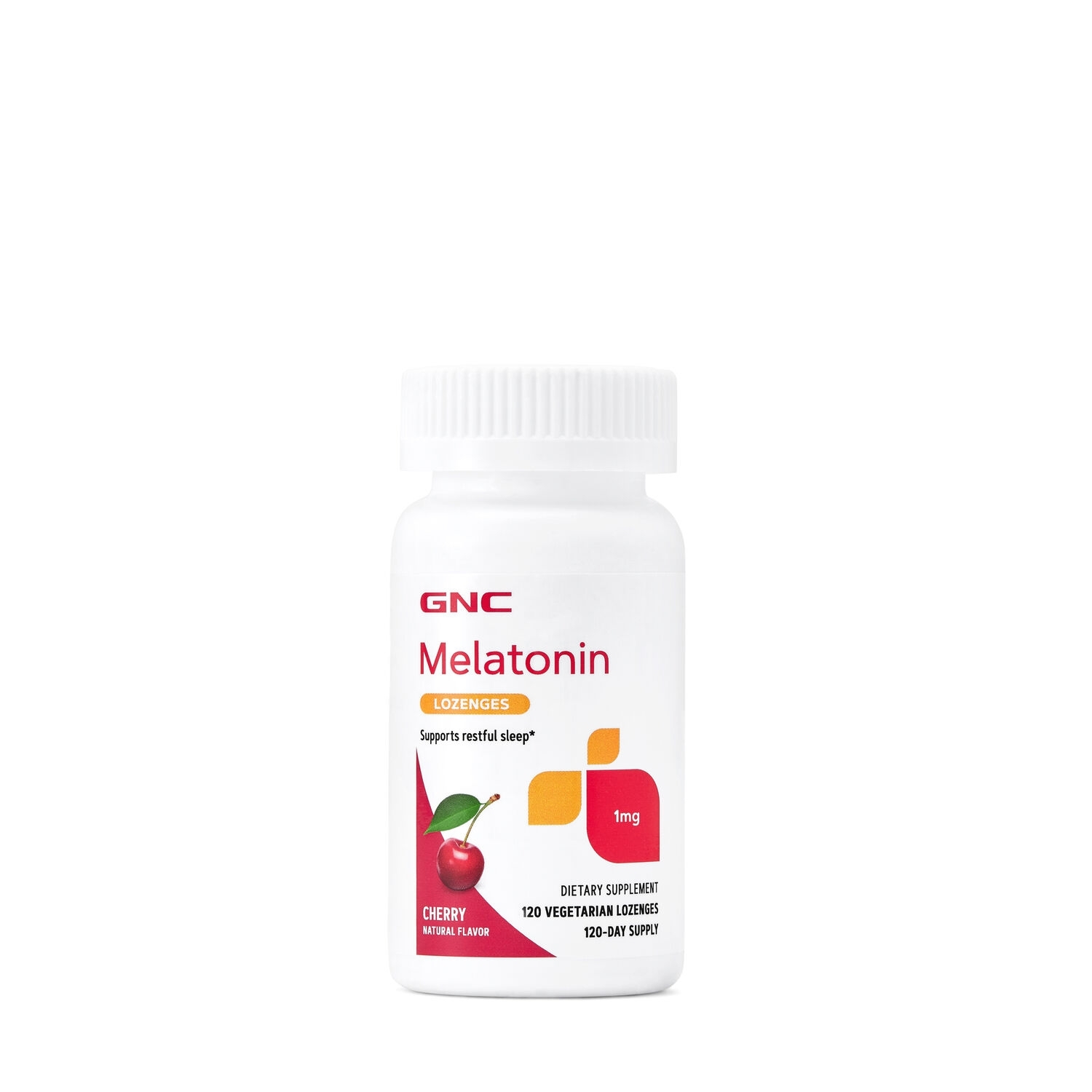 Melatonina masticabila cu aroma de cirese 1 mg, 120 tablete, GNC