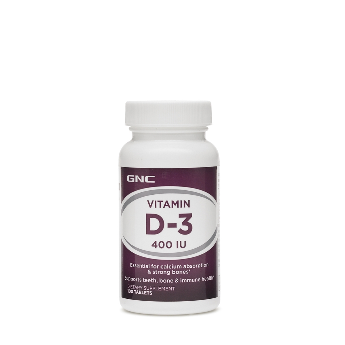Vitamina D-3 400 UI, 100 tablete, GNC