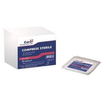 Cara - Comprese sterile pliate 10x10cm 20buc