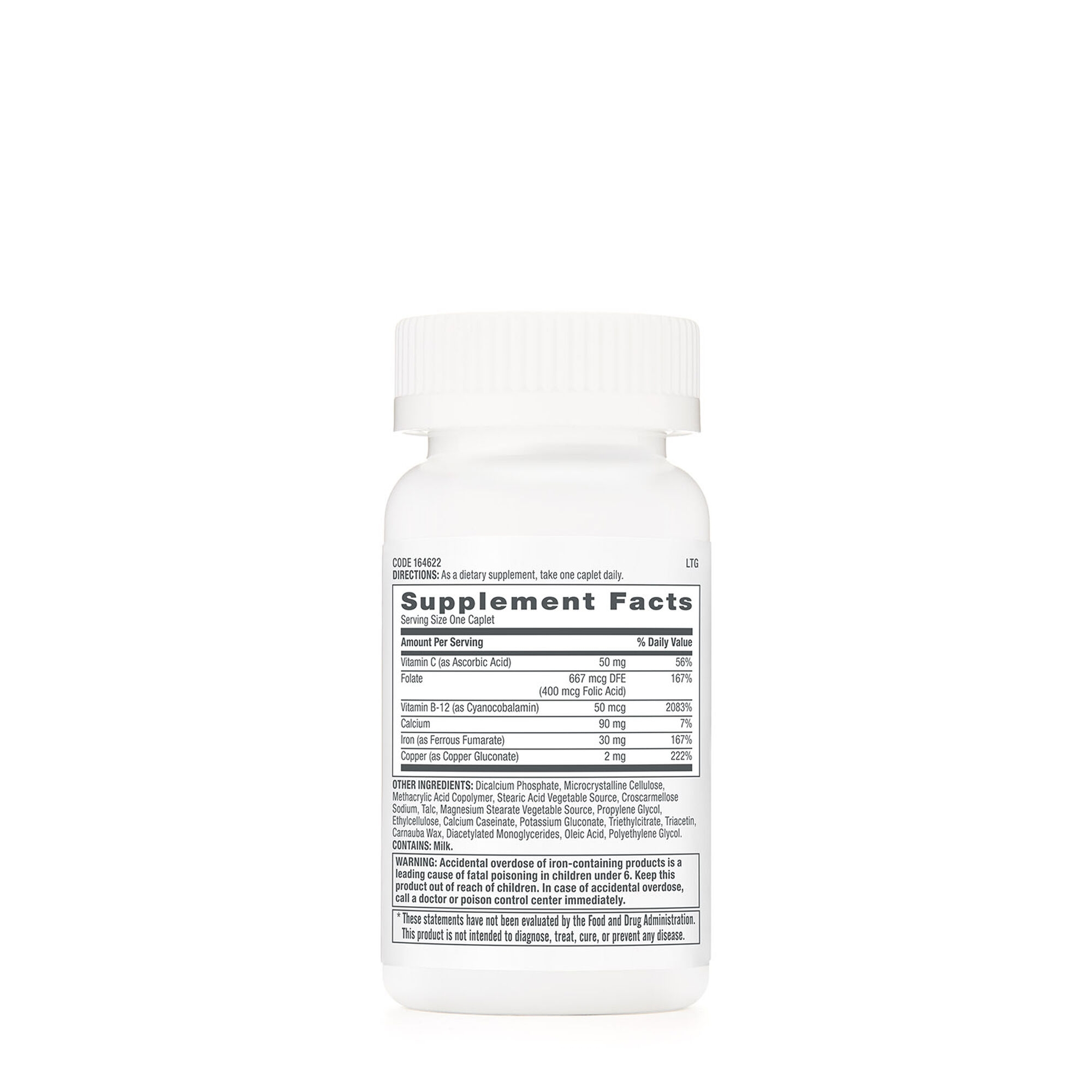Formula cu fier pentru femei, 60 tablete, GNC