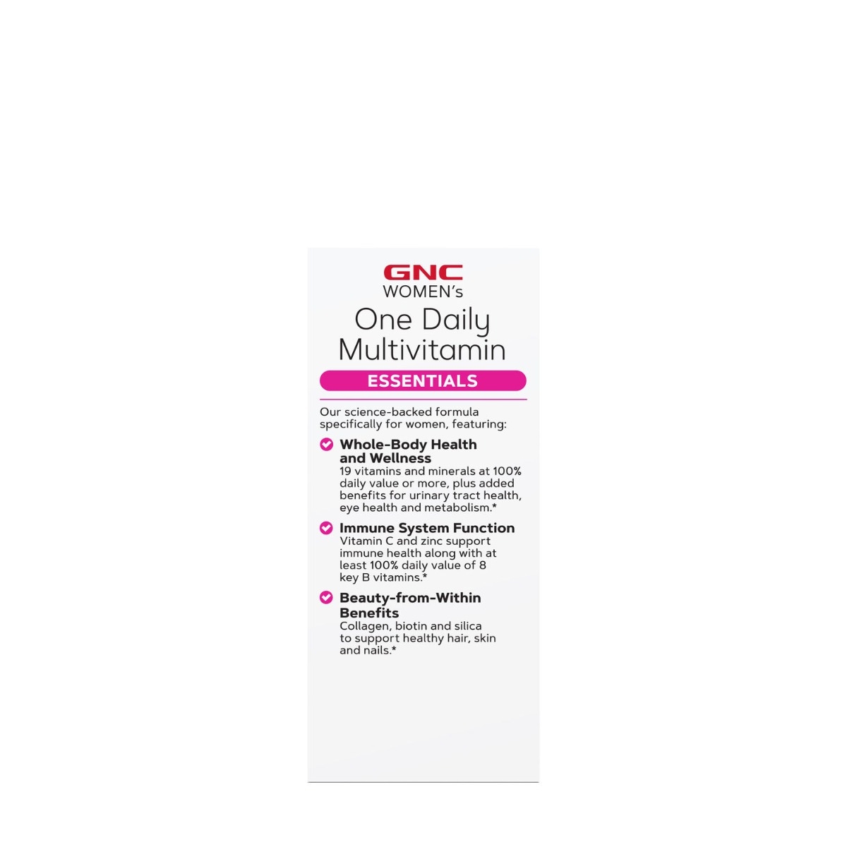Multivitamine pentru femei Women's Essentials, 60 tablete, GNC