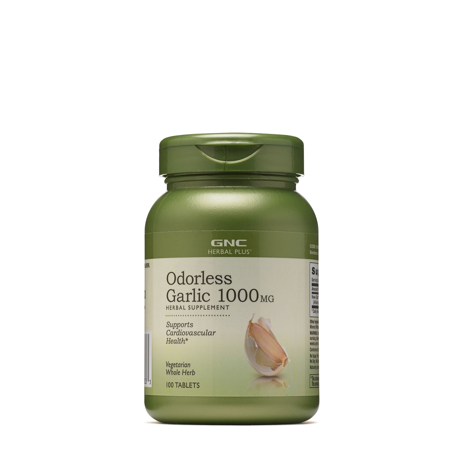 Usturoi inodor 1000 mg Herbal Plus, 100 tablete, GNC