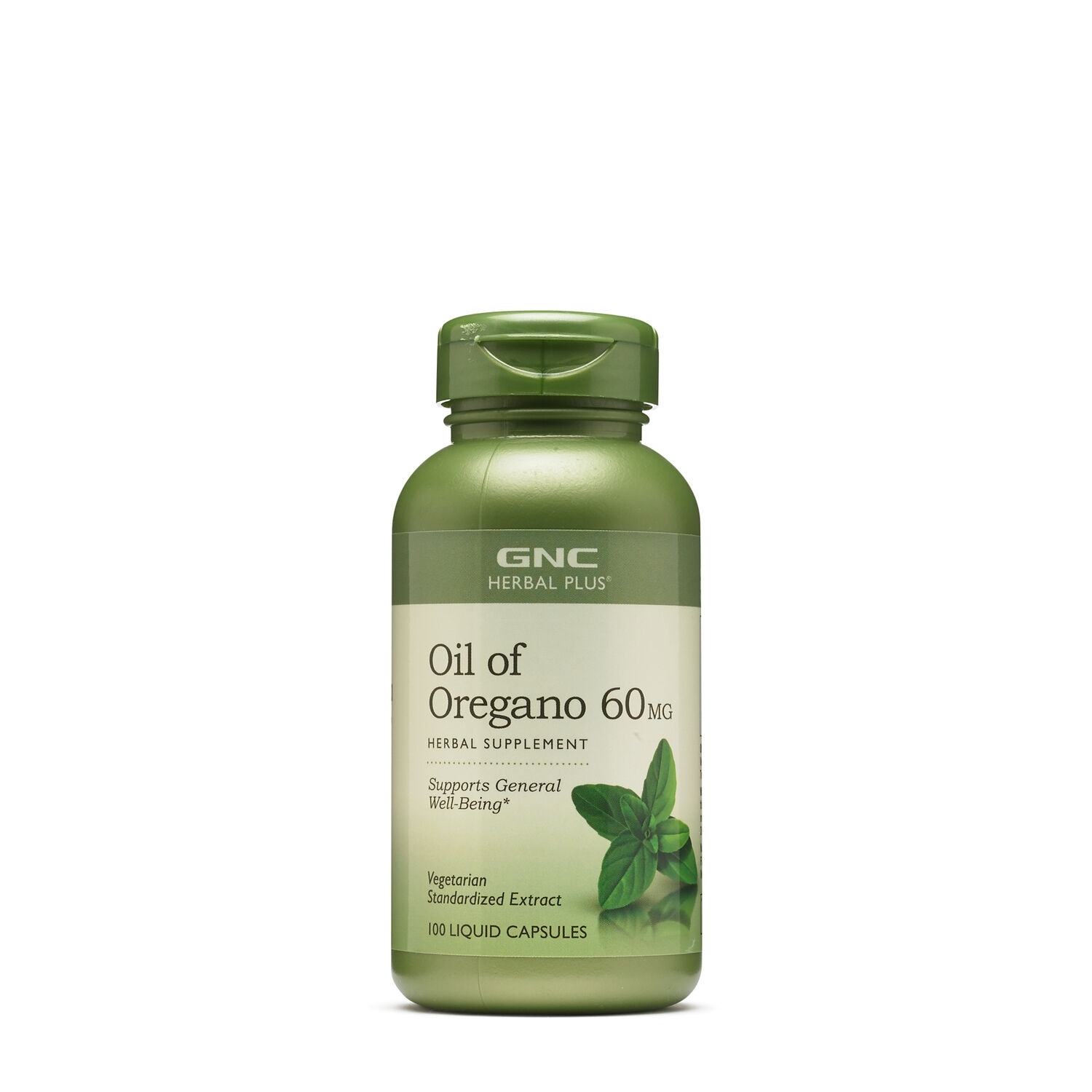 Ulei de oregano extract standardizat 60 mg Herbal Plus, 100 capsule, GNC