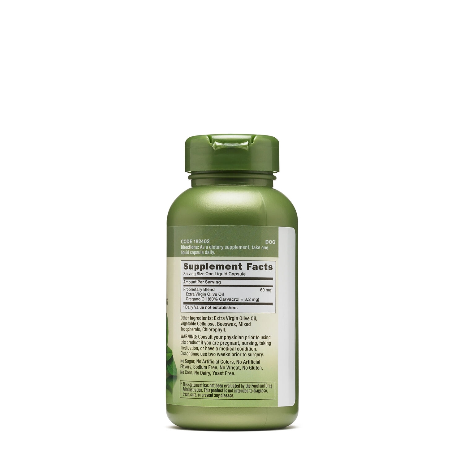Ulei de oregano extract standardizat 60 mg Herbal Plus, 100 capsule, GNC