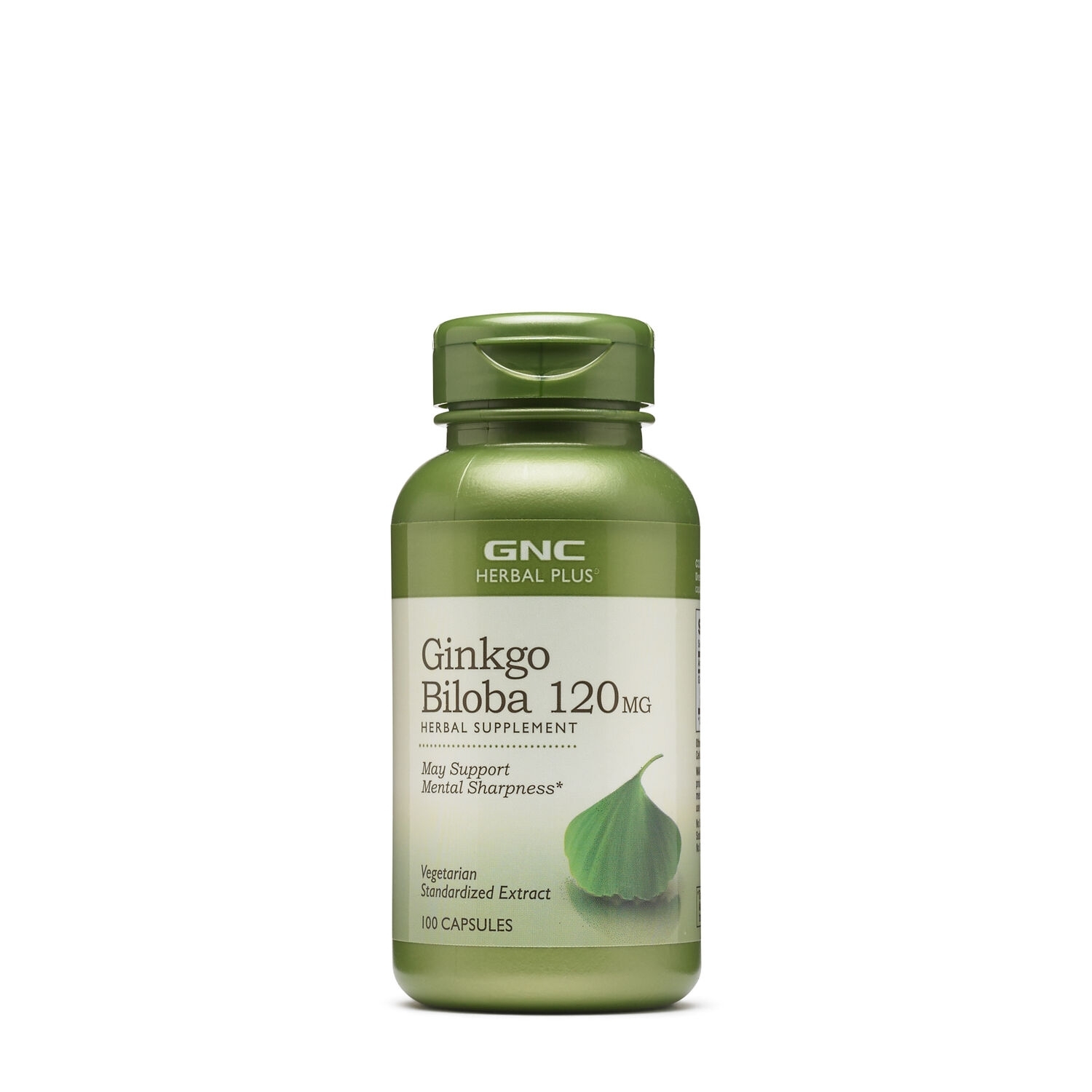 Ginkgo biloba 120 mg Herbal Plus, 100 capsule, GNC