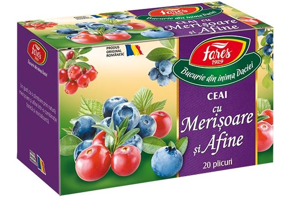 Fares - Aromfruct ceai afine si merisor 20plicuri