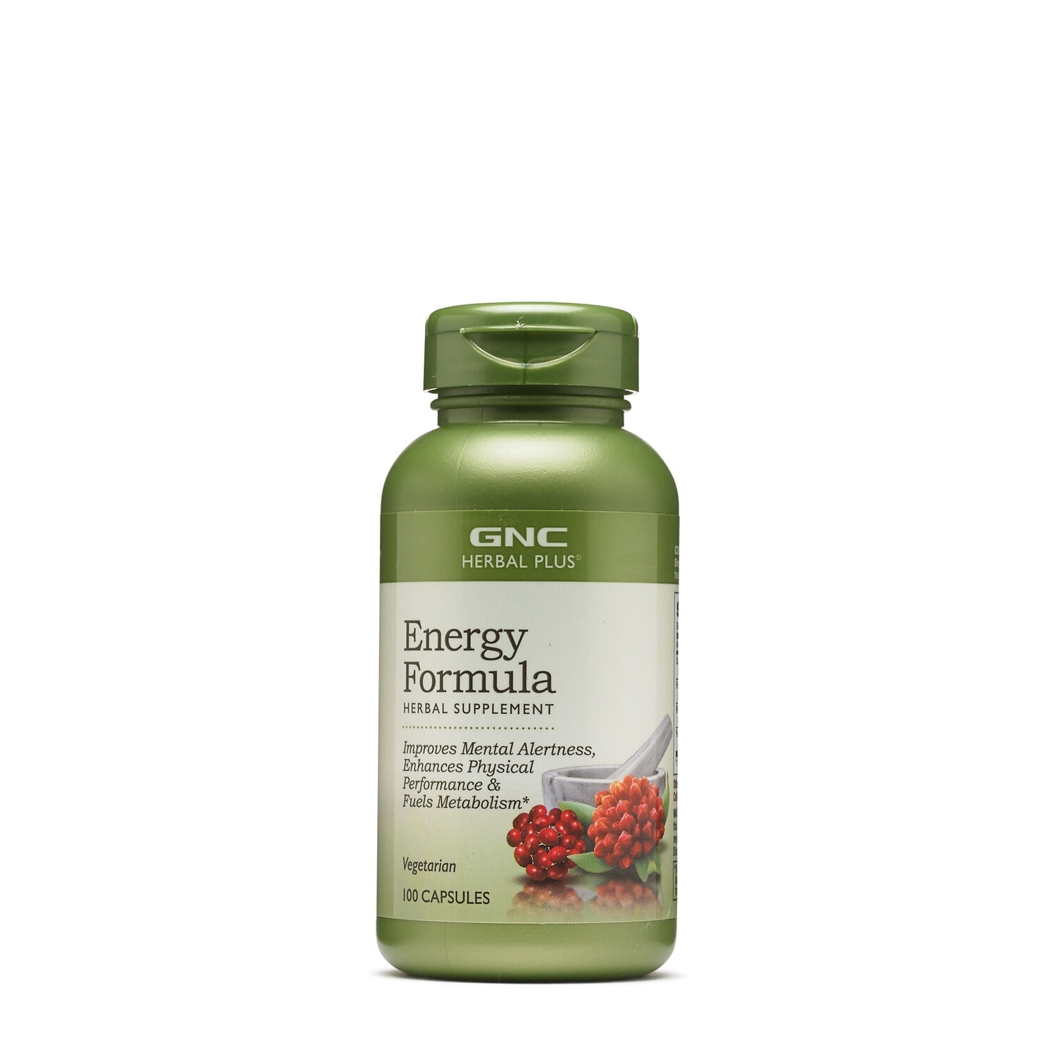 Formula pentru energie Herbal Plus, 100 capsule, GNC