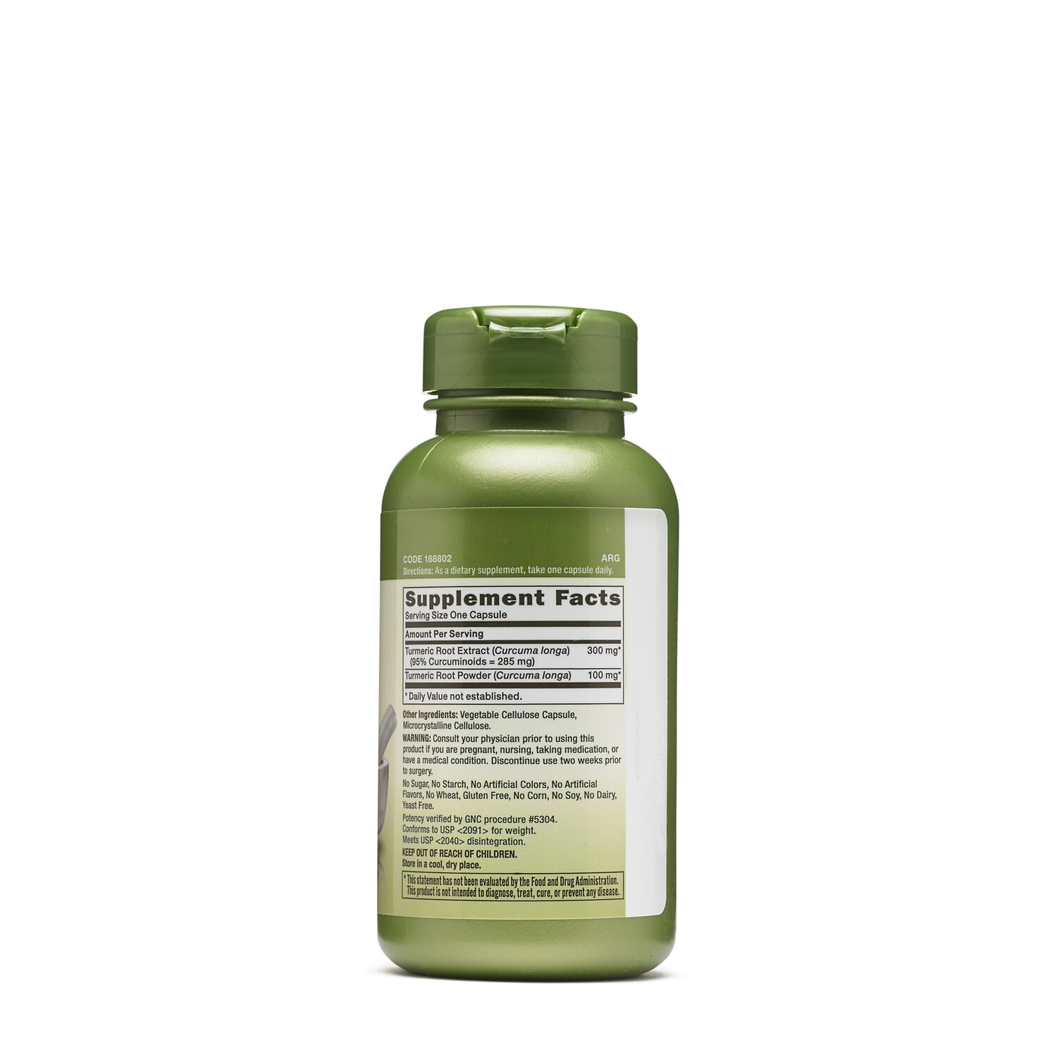 Complex cu turmeric curcumin Herbal Plus, 100 capsule, GNC