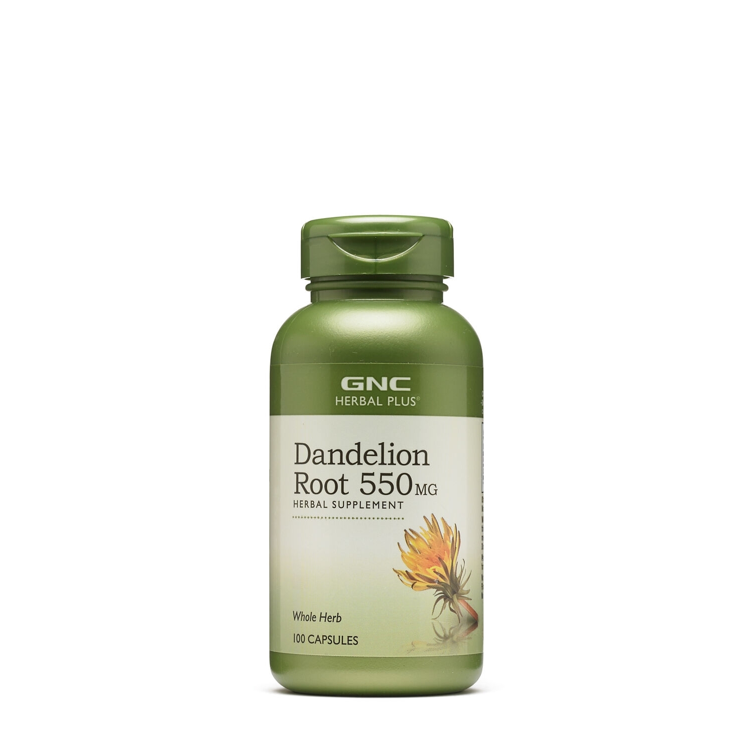 Radacina de papadie 550 mg Herbal Plus, 100 capsule, GNC
