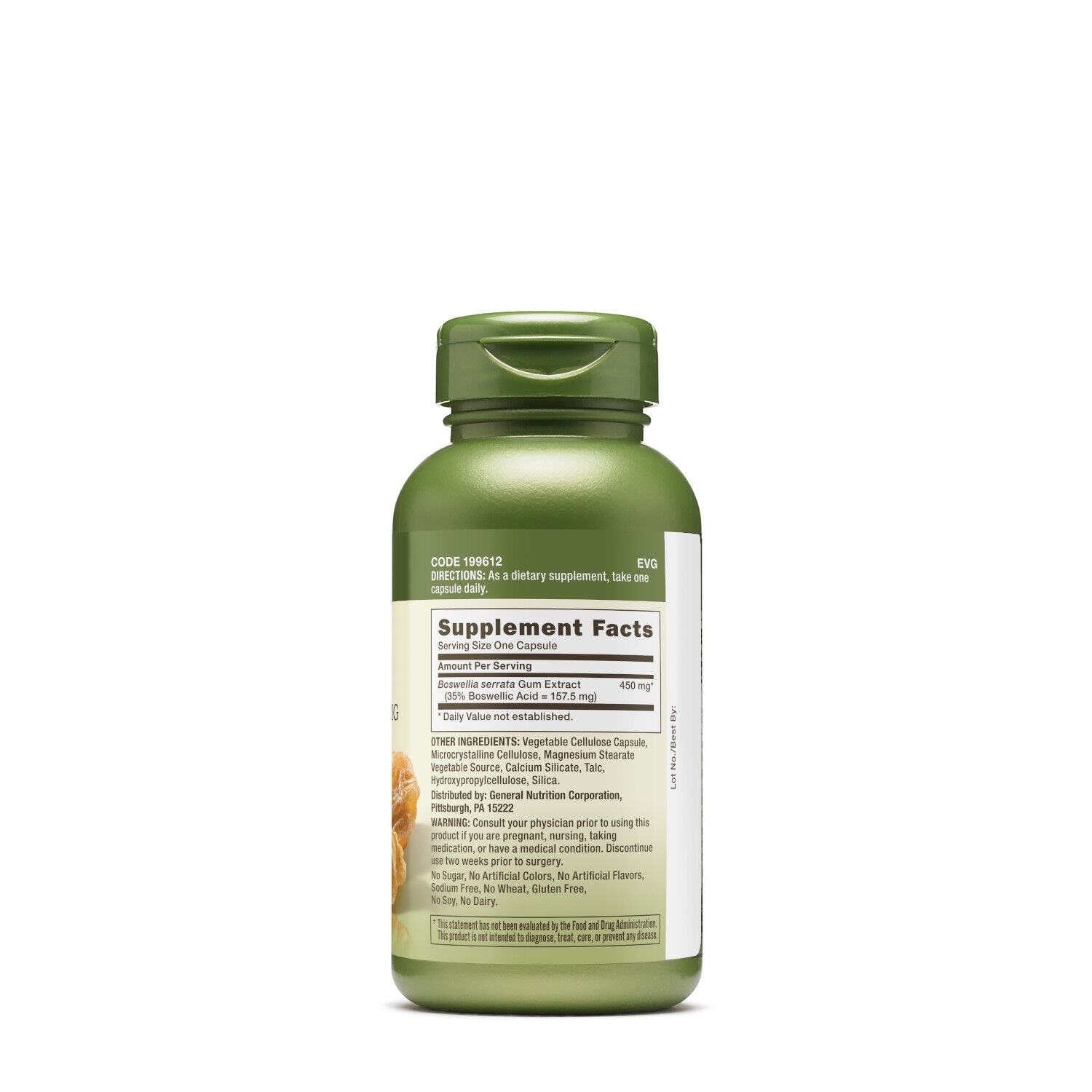 Extract standardizat boswellia 450 mg Herbal Plus, 100 capsule, GNC