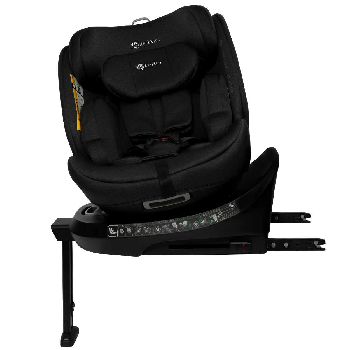 Scaun auto Appekids, I-SIZE, 40-150 cm, Rear Facing 360Â°, Pro Confort - Black