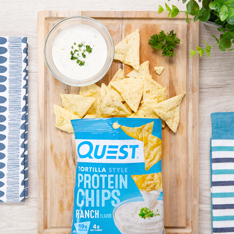 Chipsuri proteice cu aroma de ranch, 32 g, Quest